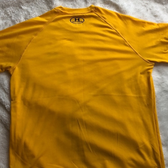 Yellow Under Armour Tee Size Medium - Picture 3 of 6